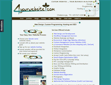 Tablet Screenshot of 4yourwebsite.com